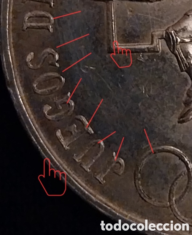 Monedas con errores: 25 pesos M&eacute;xico ERROR Lengua serpiente - Foto 4
