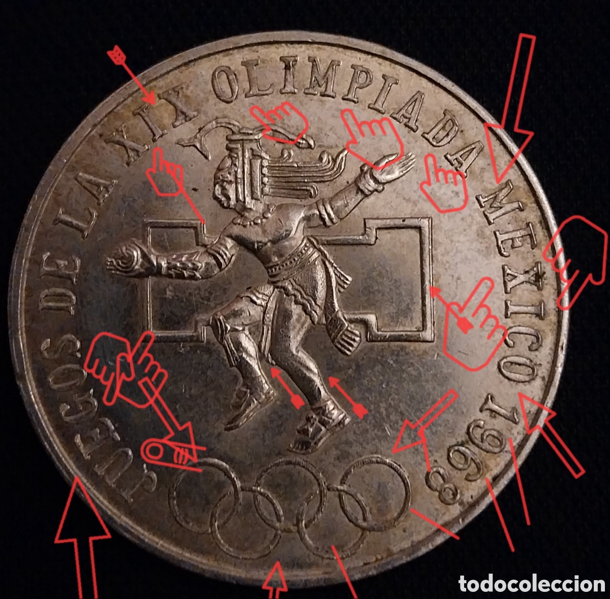 Monedas con errores: 25 pesos M&eacute;xico ERROR Lengua serpiente - Foto 1