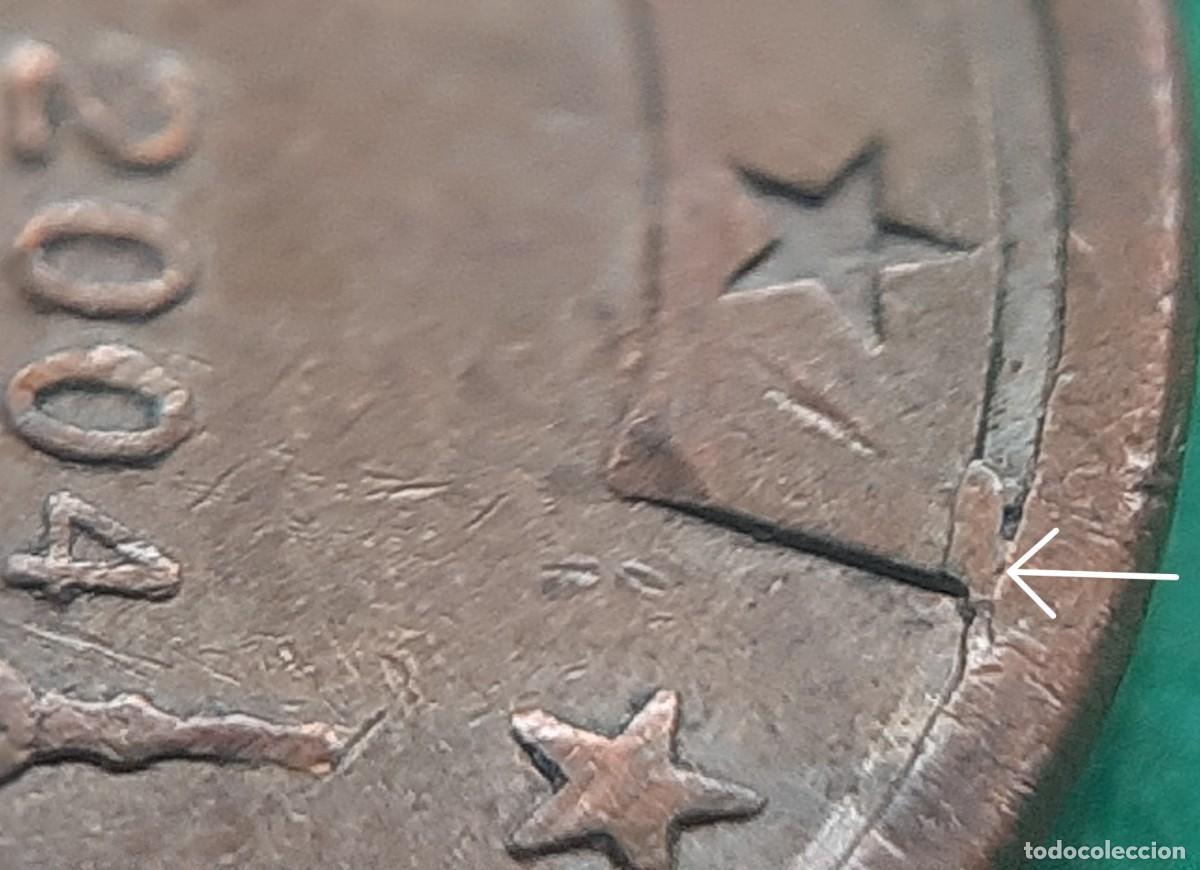 Monedas con errores: (ERROR-ESPA&Ntilde;A)(2004) 5 C&Eacute;NTIMOS CON ERROR. EXCESO DE METAL/PEGOTE - Foto 3