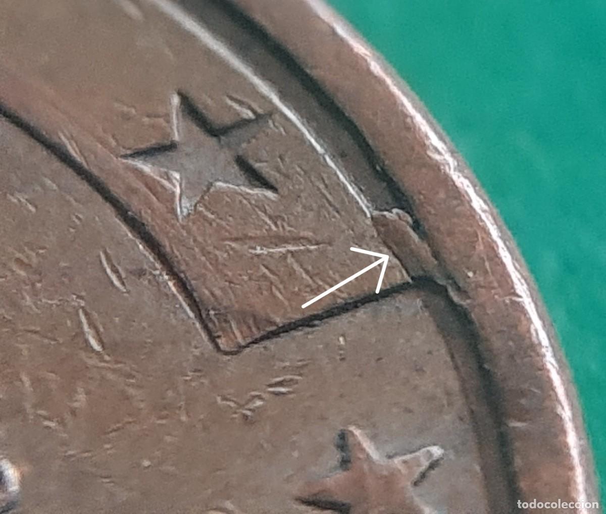 Monedas con errores: (ERROR-ESPA&Ntilde;A)(2004) 5 C&Eacute;NTIMOS CON ERROR. EXCESO DE METAL/PEGOTE - Foto 4