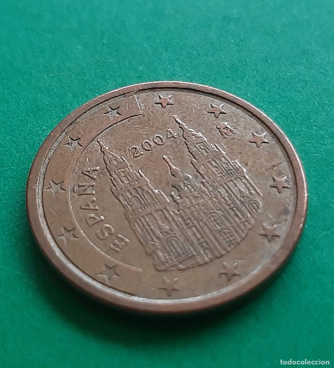 Monedas con errores: (ERROR-ESPA&Ntilde;A)(2004) 5 C&Eacute;NTIMOS CON ERROR. EXCESO DE METAL/PEGOTE - Foto 9