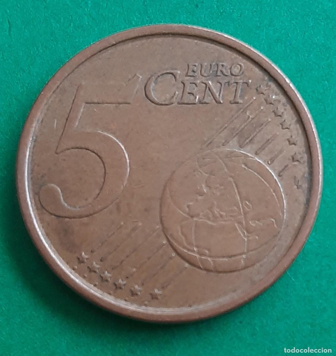 Monedas con errores: (ERROR-ESPA&Ntilde;A)(2004) 5 C&Eacute;NTIMOS CON ERROR. EXCESO DE METAL/PEGOTE - Foto 10