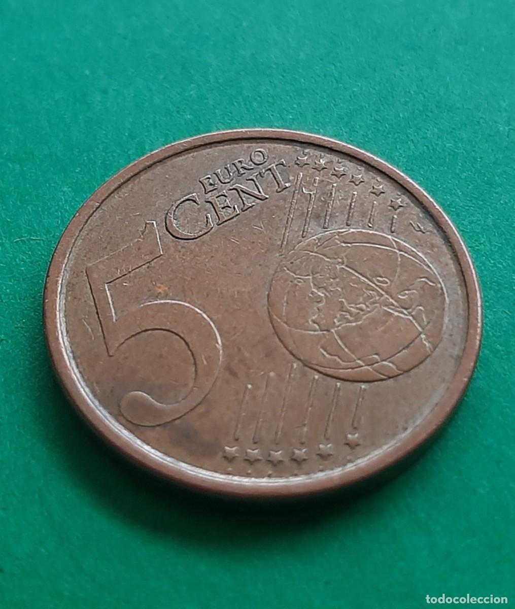 Monedas con errores: (ERROR-ESPA&Ntilde;A)(2004) 5 C&Eacute;NTIMOS CON ERROR. EXCESO DE METAL/PEGOTE - Foto 11