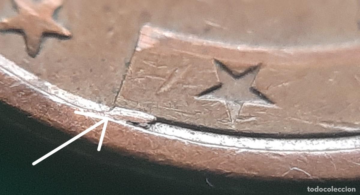 Monedas con errores: (ERROR-ESPA&Ntilde;A)(2004) 5 C&Eacute;NTIMOS CON ERROR. EXCESO DE METAL/PEGOTE - Foto 13
