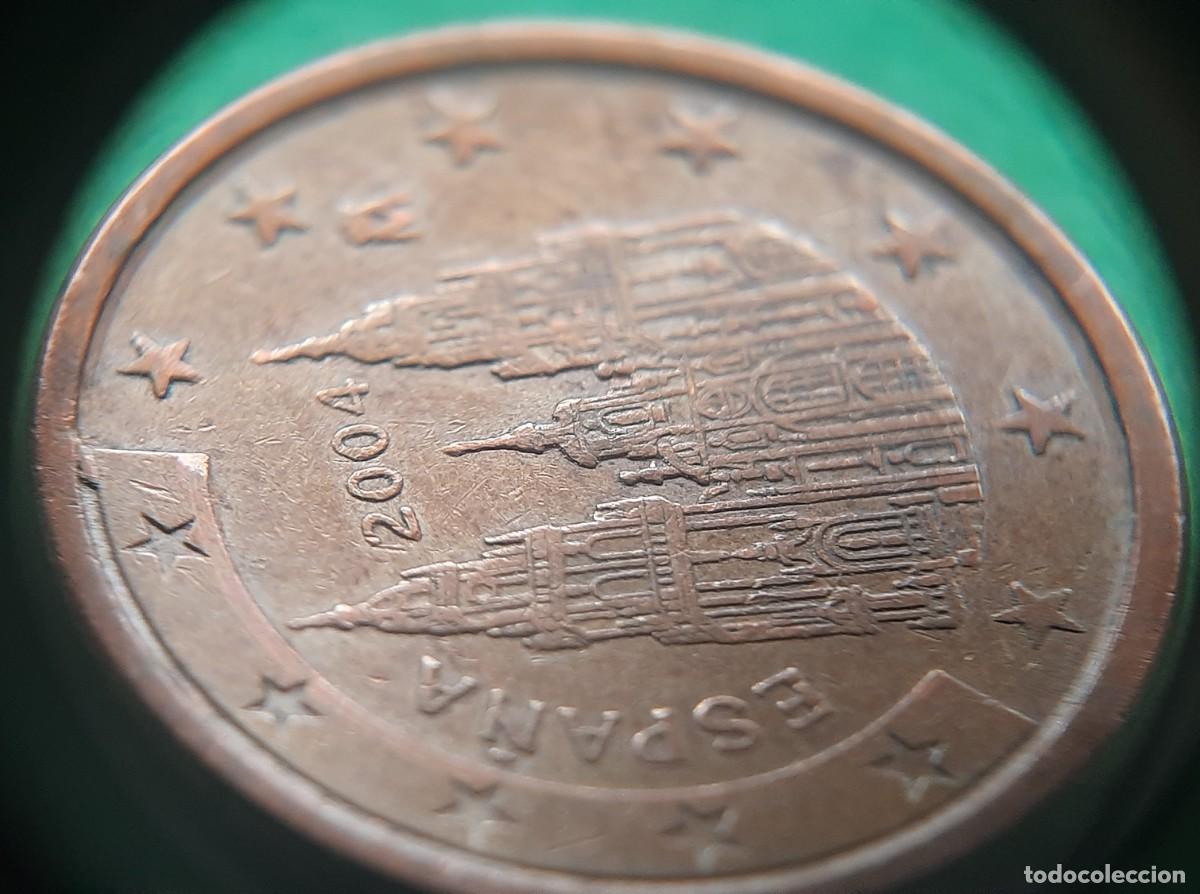 Monedas con errores: (ERROR-ESPA&Ntilde;A)(2004) 5 C&Eacute;NTIMOS CON ERROR. EXCESO DE METAL/PEGOTE - Foto 22