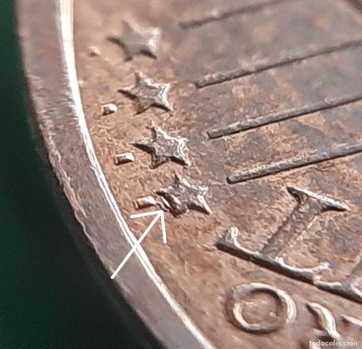 Monedas con errores: (ERROR-ESPA&Ntilde;A)(2016) 5 C&Eacute;NTIMOS CON ERROR. EXCESO DE METAL - Foto 3
