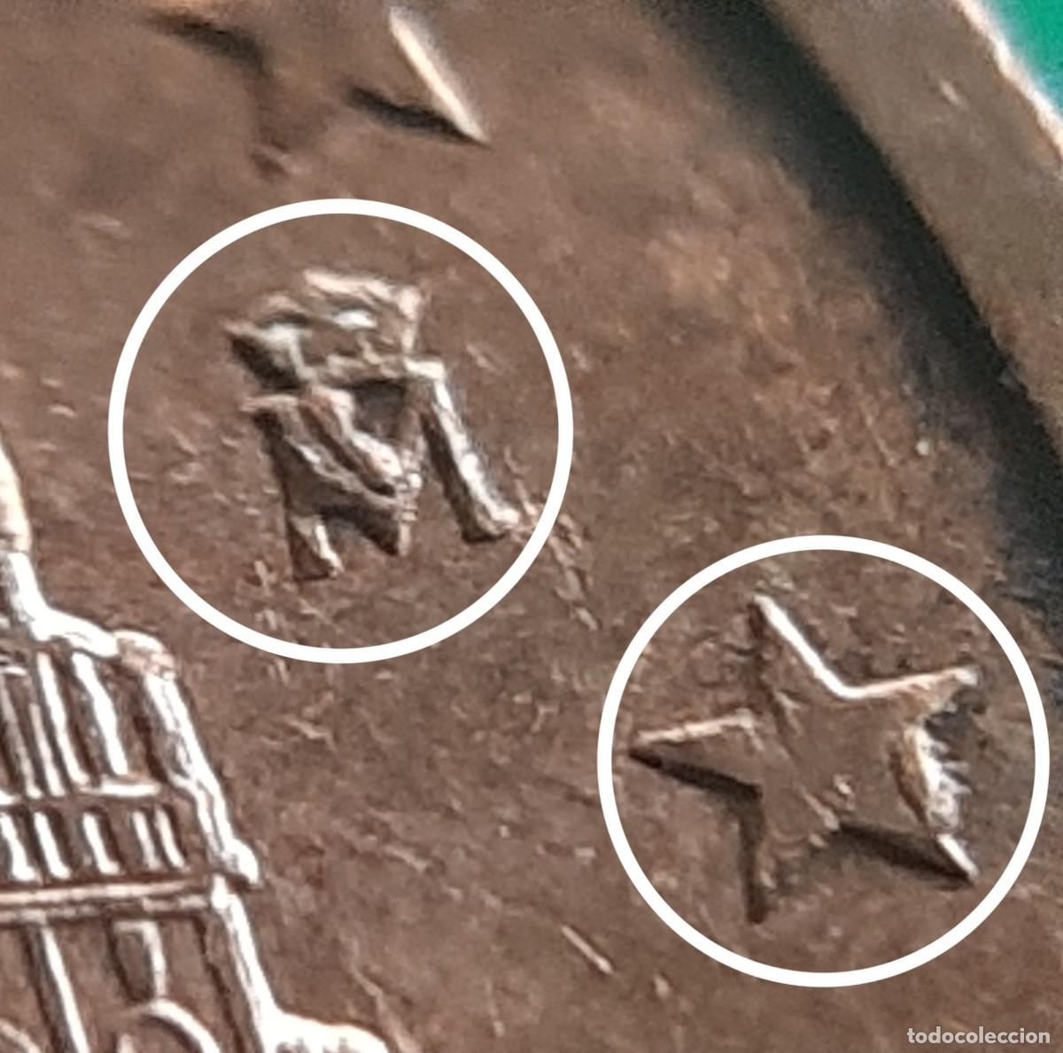 Monedas con errores: (ERROR-ESPA&Ntilde;A)(2023) 2 C&Eacute;NTIMOS CON ERROR. VARIOS EXCESOS DE METAL - Foto 3