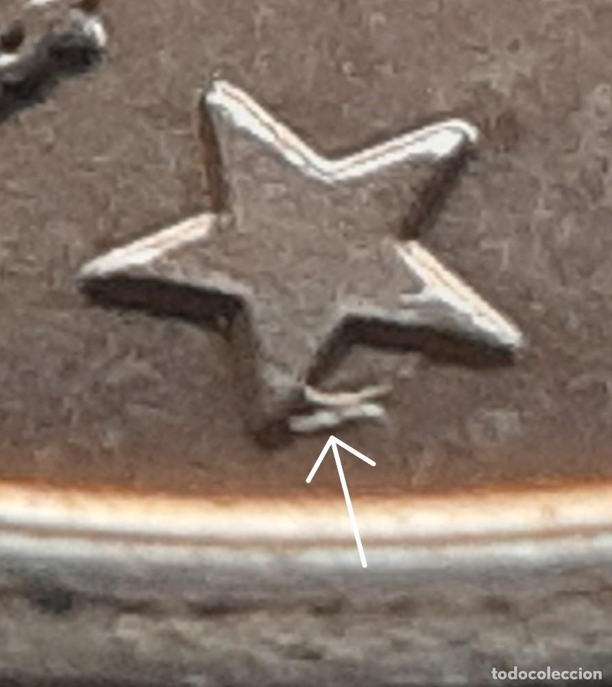 Monedas con errores: (ERROR-ESPA&Ntilde;A)(2025) 1 C&Eacute;NTIMO CON ERROR. EXCESO DE METAL - Foto 1