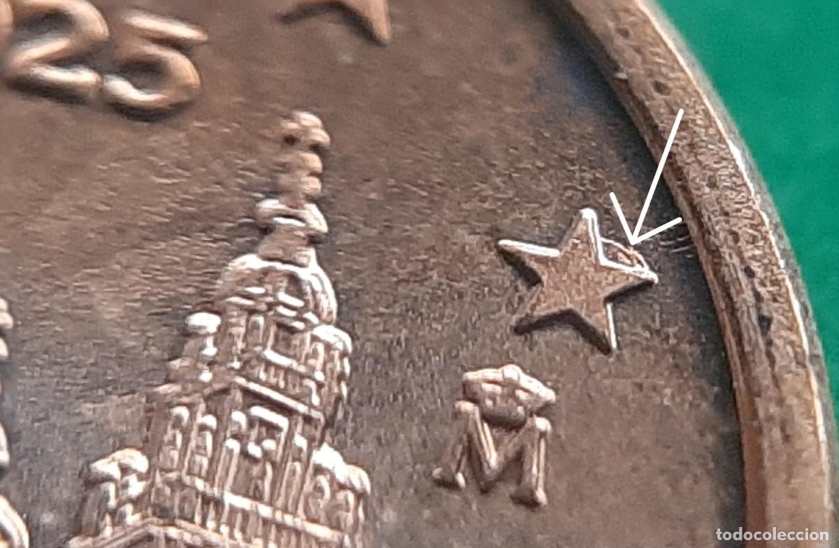 Monedas con errores: (ERROR-ESPA&Ntilde;A)(2025) 1 C&Eacute;NTIMO CON ERROR. EXCESO DE METAL - Foto 3