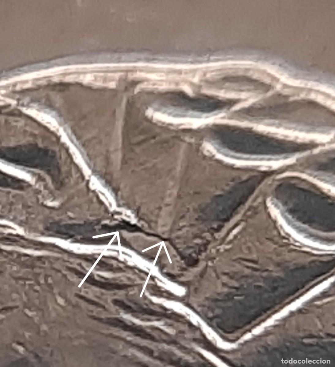 Monedas con errores: (ERROR-ESPA&Ntilde;A)(2024) 20 C&Eacute;NTIMOS CON ERROR. EXCESO DE METAL EN OREJA DE CERVANTES - Foto 2
