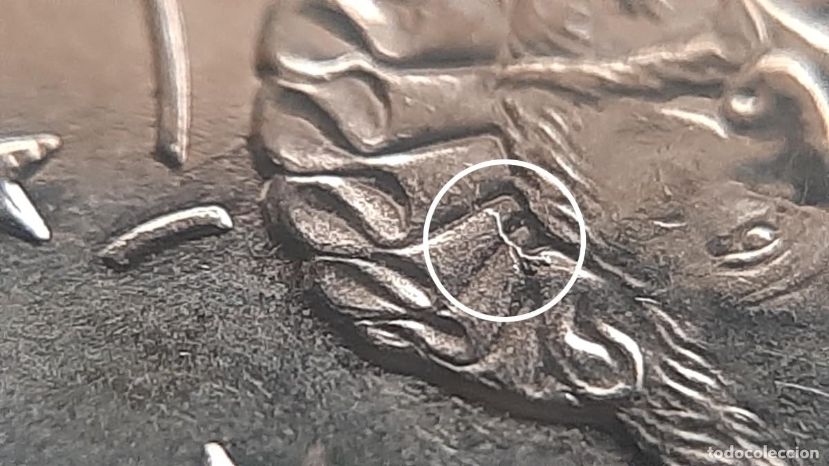 Monedas con errores: (ERROR-ESPA&Ntilde;A)(2024) 20 C&Eacute;NTIMOS CON ERROR. EXCESO DE METAL EN OREJA DE CERVANTES - Foto 5