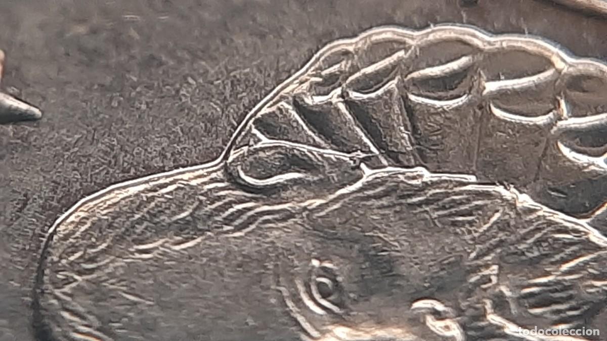 Monedas con errores: (ERROR-ESPA&Ntilde;A)(2024) 20 C&Eacute;NTIMOS CON ERROR. EXCESO DE METAL EN OREJA DE CERVANTES - Foto 8