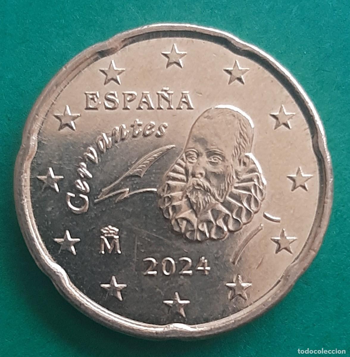 Monedas con errores: (ERROR-ESPA&Ntilde;A)(2024) 20 C&Eacute;NTIMOS CON ERROR. EXCESO DE METAL EN OREJA DE CERVANTES - Foto 10
