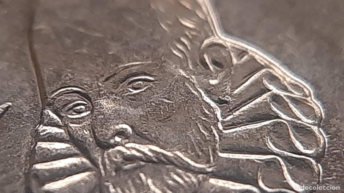 Monedas con errores: (ERROR-ESPA&Ntilde;A)(2024) 20 C&Eacute;NTIMOS CON ERROR. EXCESO DE METAL EN OREJA DE CERVANTES - Foto 11