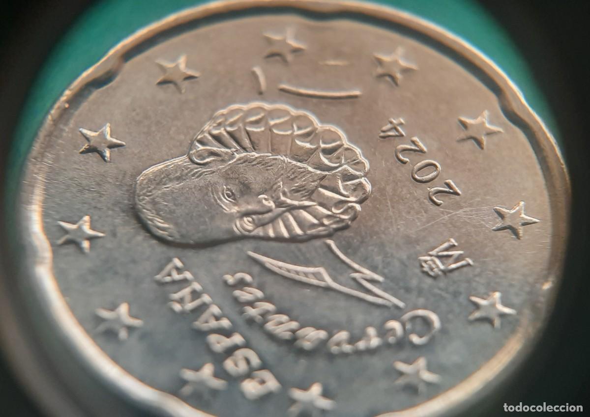 Monedas con errores: (ERROR-ESPA&Ntilde;A)(2024) 20 C&Eacute;NTIMOS CON ERROR. EXCESO DE METAL EN OREJA DE CERVANTES - Foto 14