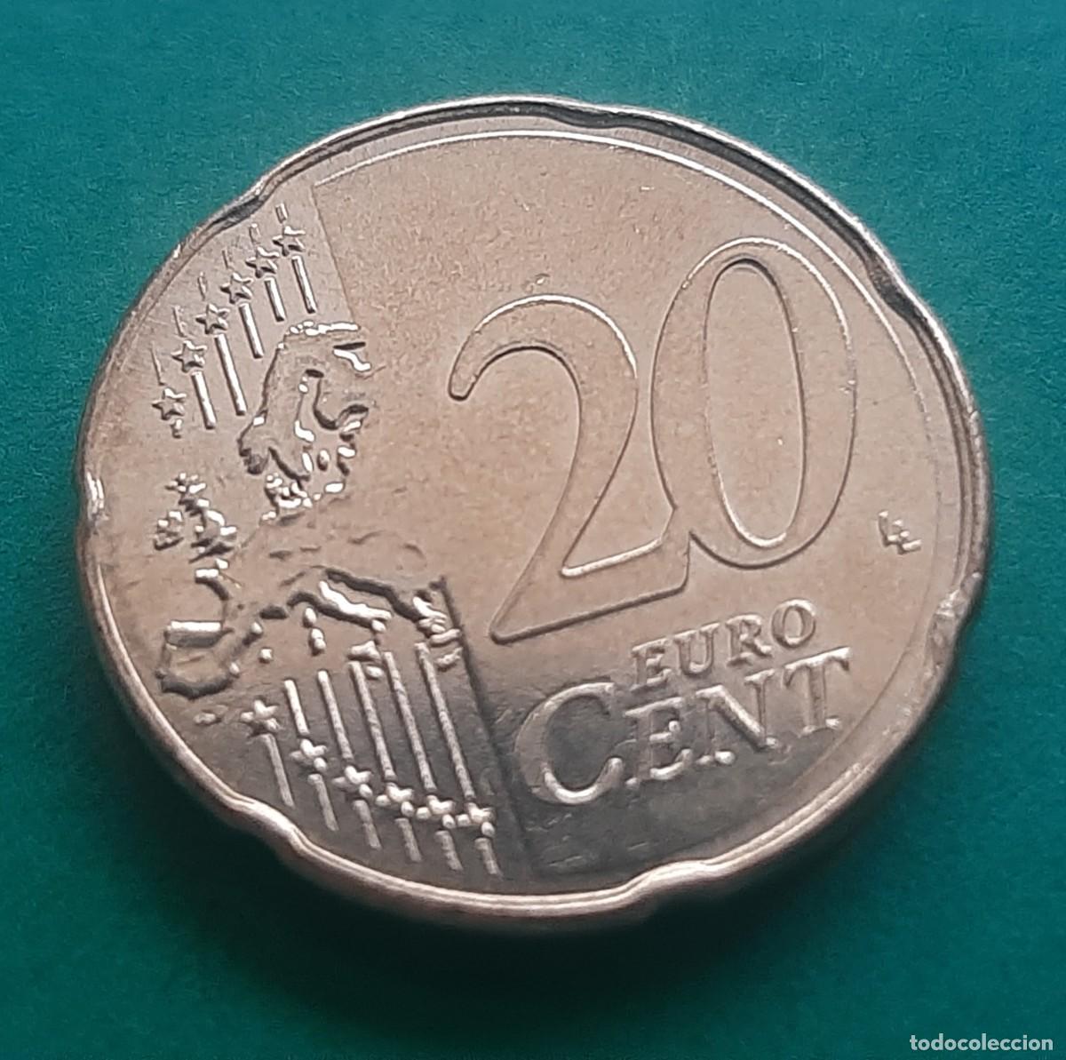 Monedas con errores: (ERROR-ESPA&Ntilde;A)(2024) 20 C&Eacute;NTIMOS CON ERROR. EXCESO DE METAL EN OREJA DE CERVANTES - Foto 19