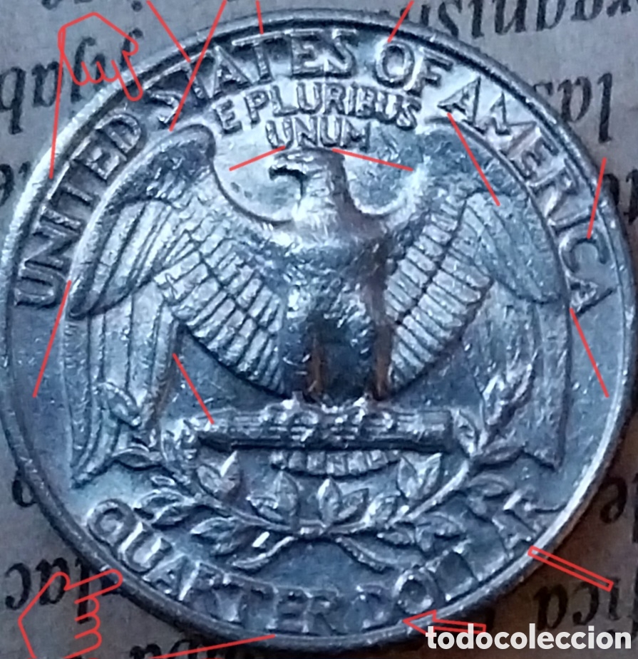 Monedas con errores: Cuarto dollar RAREZA ALTA errores 1982 - Foto 4