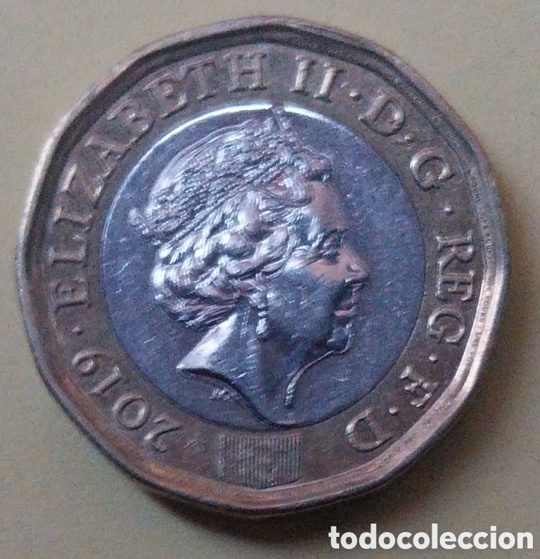 Monedas con errores: ONE POIN Elisabeth II, 2018 Error Doubled-Die - Foto 6