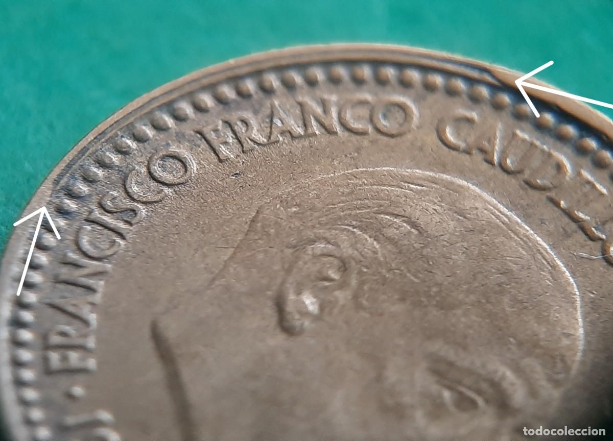 Monedas con errores: (ERROR-ESPA&Ntilde;A)(1963*65) 1 PESETA CON ERROR. CANTO IRREGULAR - Foto 12
