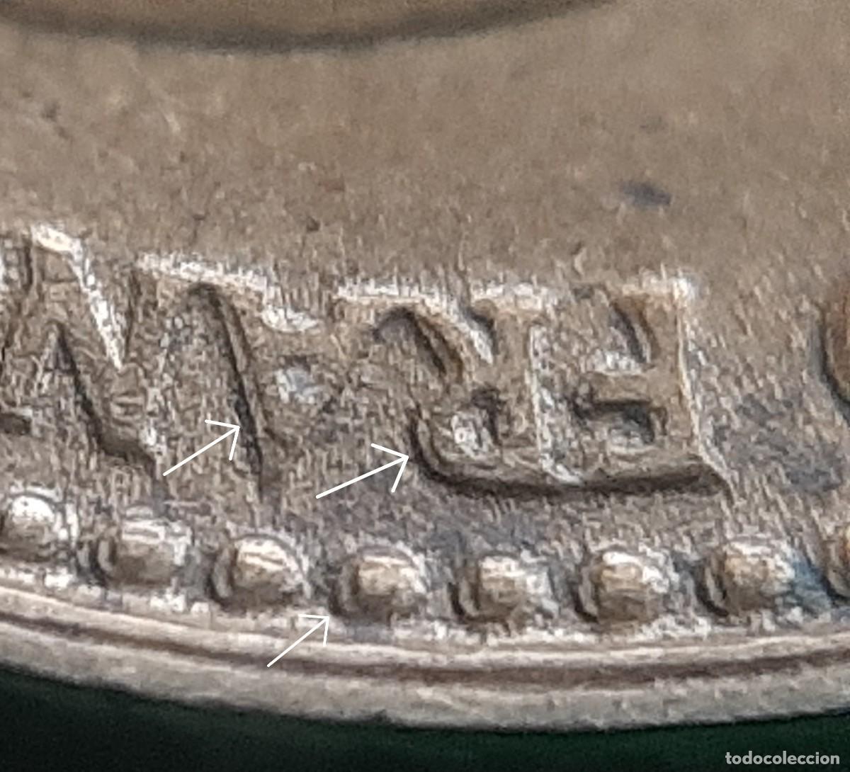 Monedas con errores: (ERROR-ESPA&Ntilde;A)(1963*65) 1 PESETA CON ERROR. CANTO IRREGULAR - Foto 13
