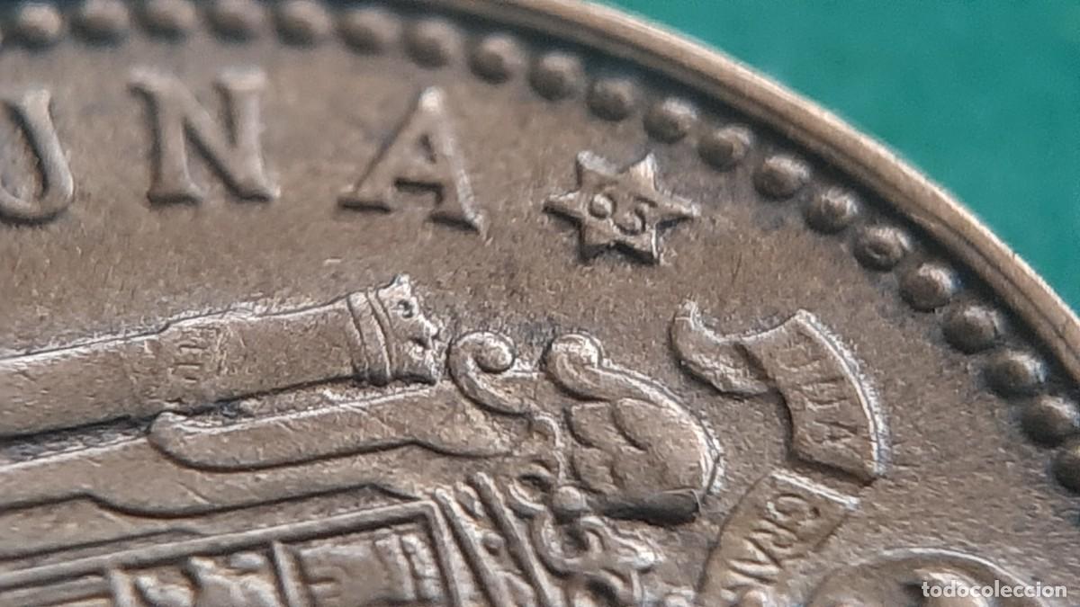 Monedas con errores: (ERROR-ESPA&Ntilde;A)(1963*65) 1 PESETA CON ERROR. CANTO IRREGULAR - Foto 24