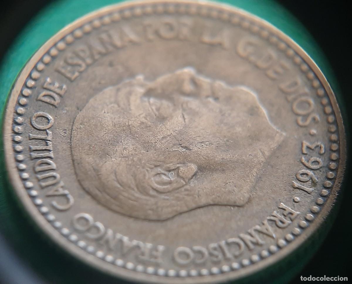 Monedas con errores: (ERROR-ESPA&Ntilde;A)(1963*64) 1 PESETA CON ERROR. REPINTE - Foto 17