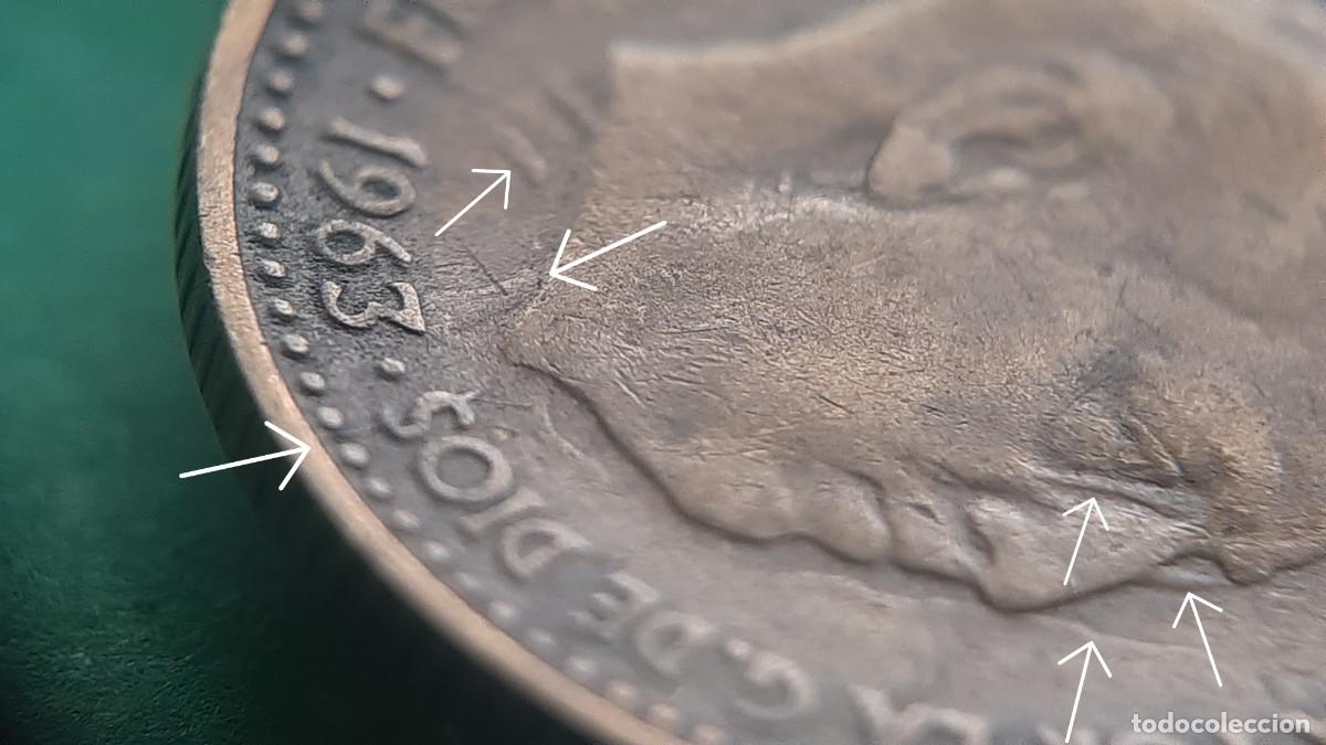Monedas con errores: (ERROR-ESPA&Ntilde;A)(1963*65) 1 PESETA CON VARIOS ERRORES. - Foto 24