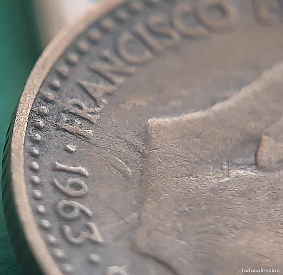 Monedas con errores: (ERROR-ESPA&Ntilde;A)(1963*65) 1 PESETA CON VARIOS ERRORES. - Foto 29
