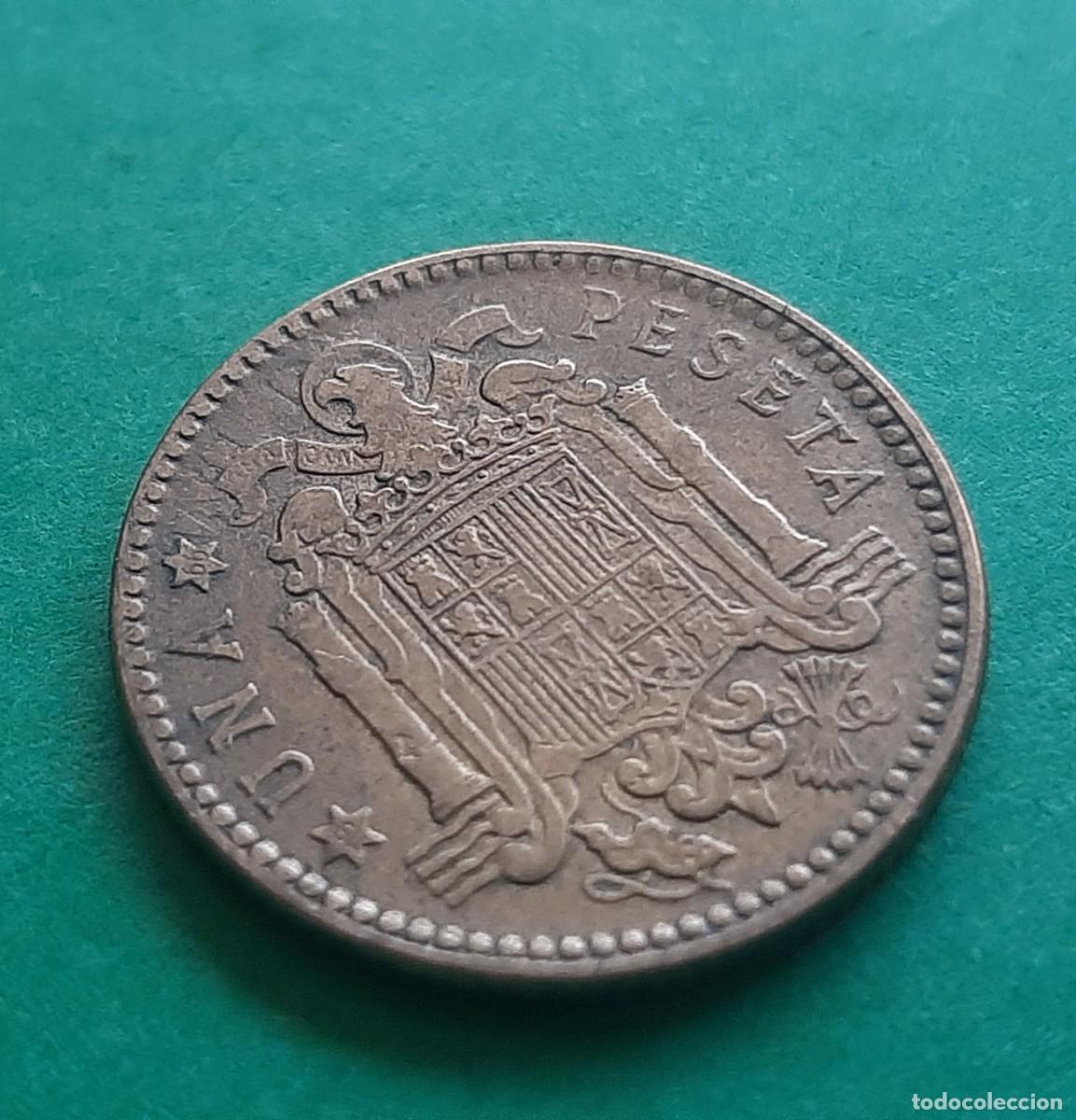 Monedas con errores: (ERROR-ESPA&Ntilde;A)(1963*66) 1 PESETA CON ERROR. REPINTE EN REVERSO - Foto 13