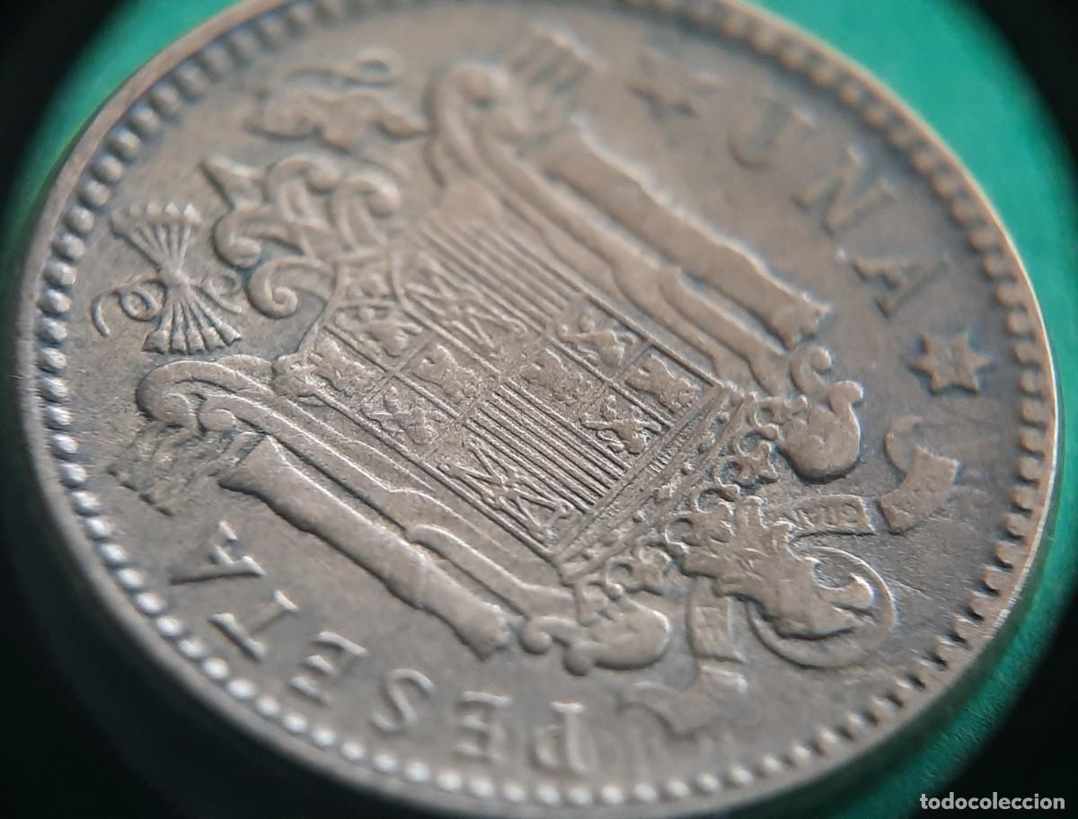 Monedas con errores: (ERROR-ESPA&Ntilde;A)(1963*66) 1 PESETA CON ERROR. REPINTE EN REVERSO - Foto 24