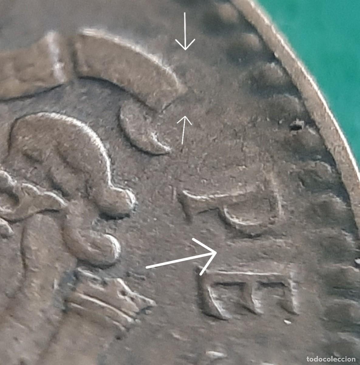 Monedas con errores: (ERROR-ESPA&Ntilde;A)(1963*66) 1 PESETA CON ERROR. REPINTE EN REVERSO - Foto 26