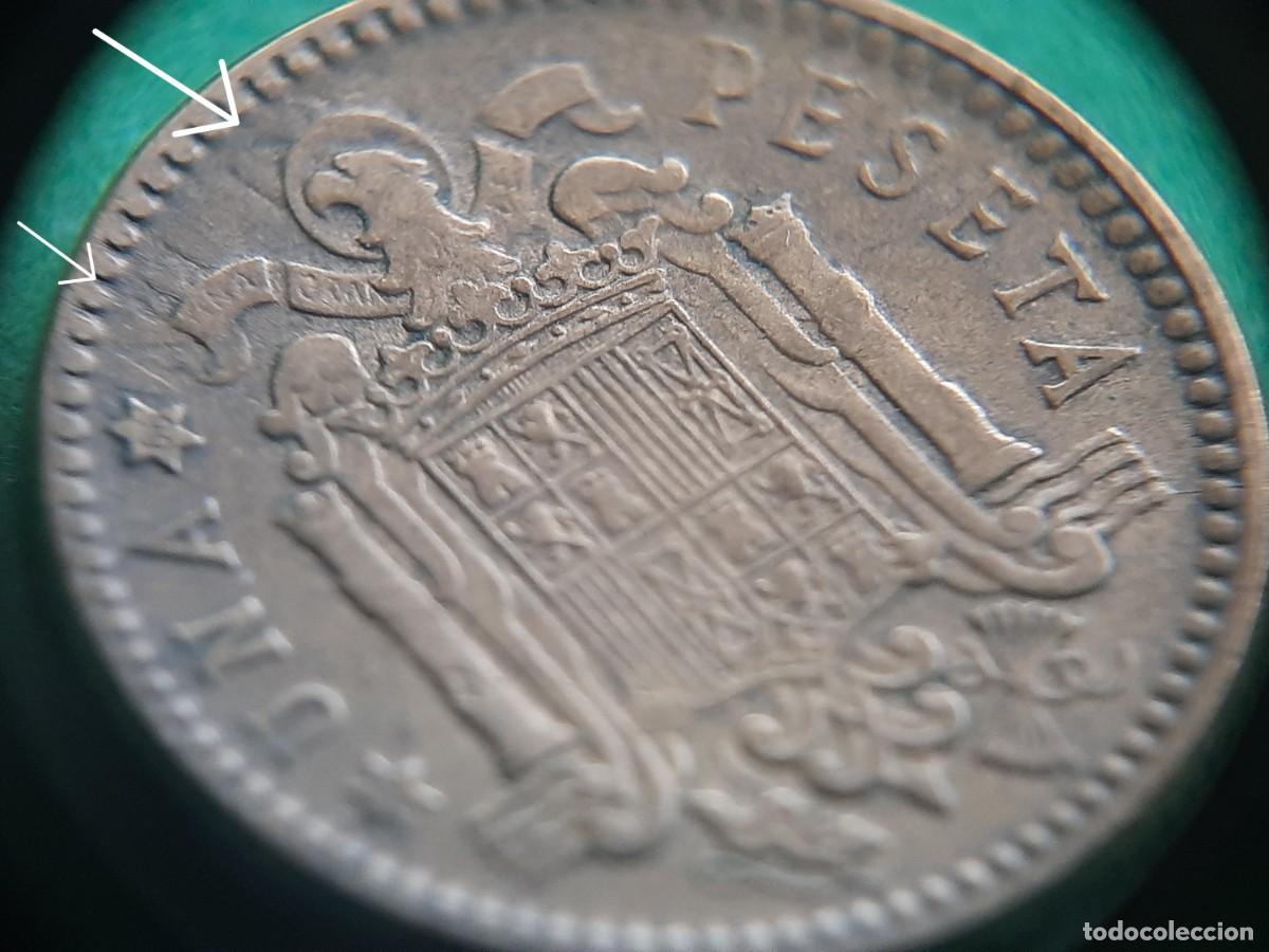 Monedas con errores: (ERROR-ESPA&Ntilde;A)(1963*66) 1 PESETA CON ERROR. REPINTE EN REVERSO - Foto 27
