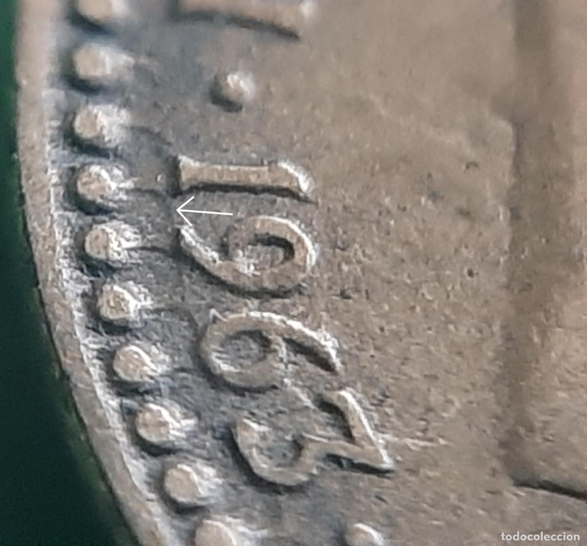 Monedas con errores: (ERROR-ESPA&Ntilde;A)(1963*66) 1 PESETA CON ERROR. REPINTE EN REVERSO Y ANVERSO - Foto 12