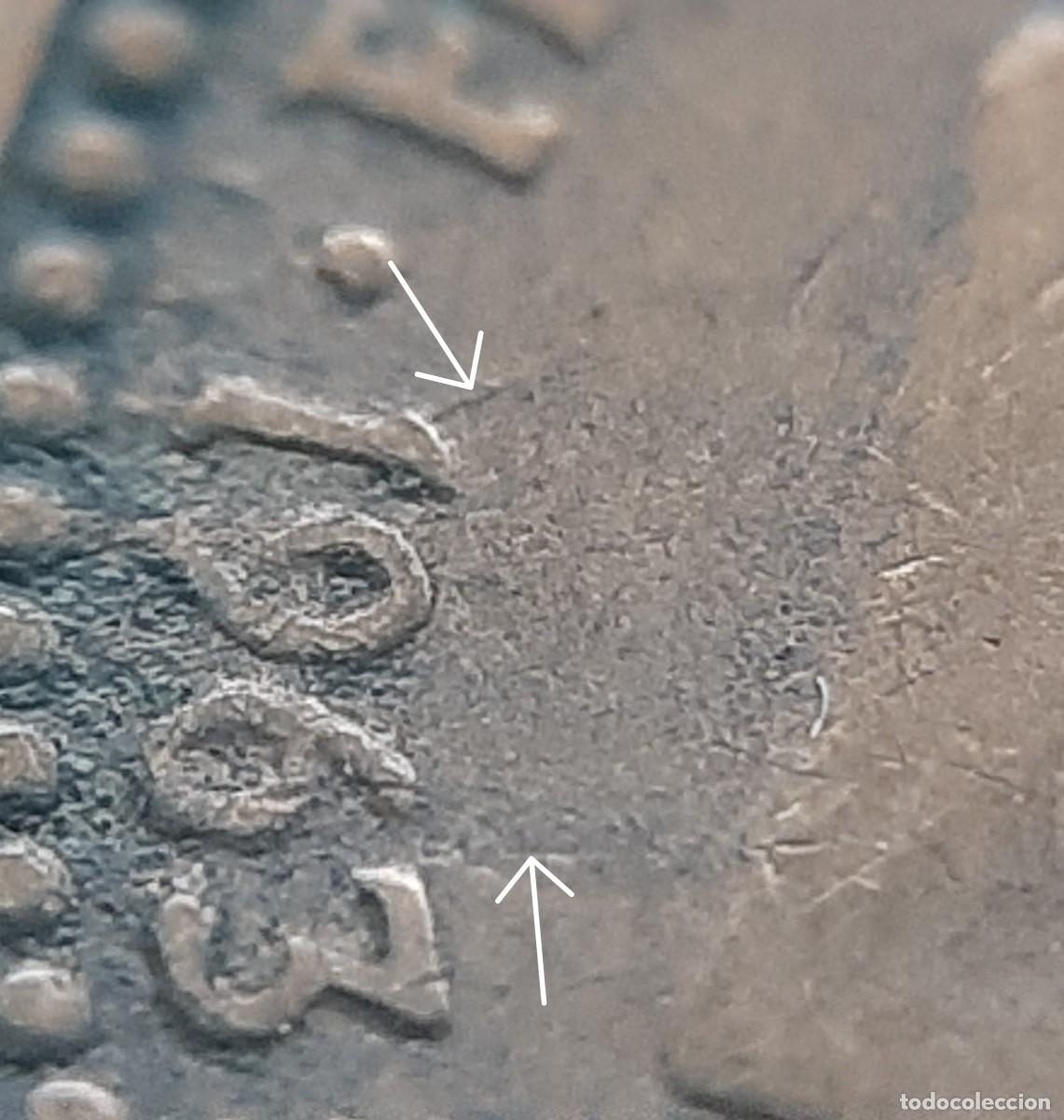 Monedas con errores: (ERROR-ESPA&Ntilde;A)(1963*65) 1 PESETA CON ERROR. REPINTE EN ANVERSO - Foto 3