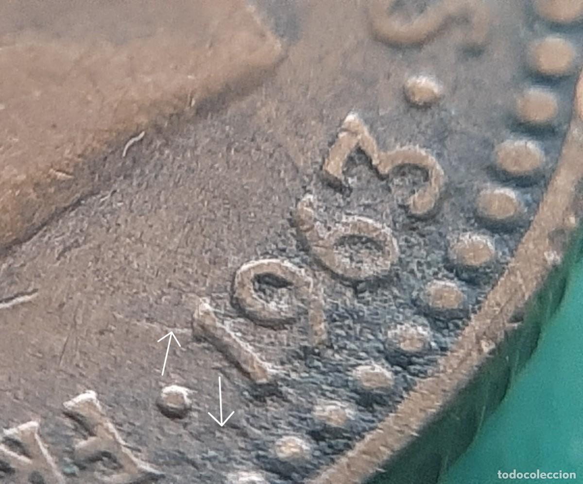 Monedas con errores: (ERROR-ESPA&Ntilde;A)(1963*65) 1 PESETA CON ERROR. REPINTE EN ANVERSO - Foto 4