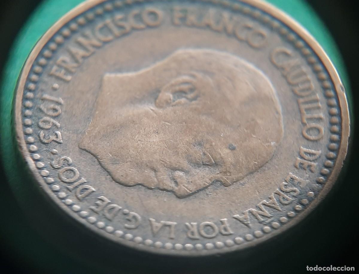 Monedas con errores: (ERROR-ESPA&Ntilde;A)(1963*65) 1 PESETA CON ERROR. REPINTE EN ANVERSO - Foto 16