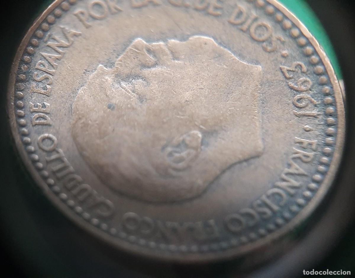 Monedas con errores: (ERROR-ESPA&Ntilde;A)(1963*65) 1 PESETA CON ERROR. REPINTE EN ANVERSO - Foto 20