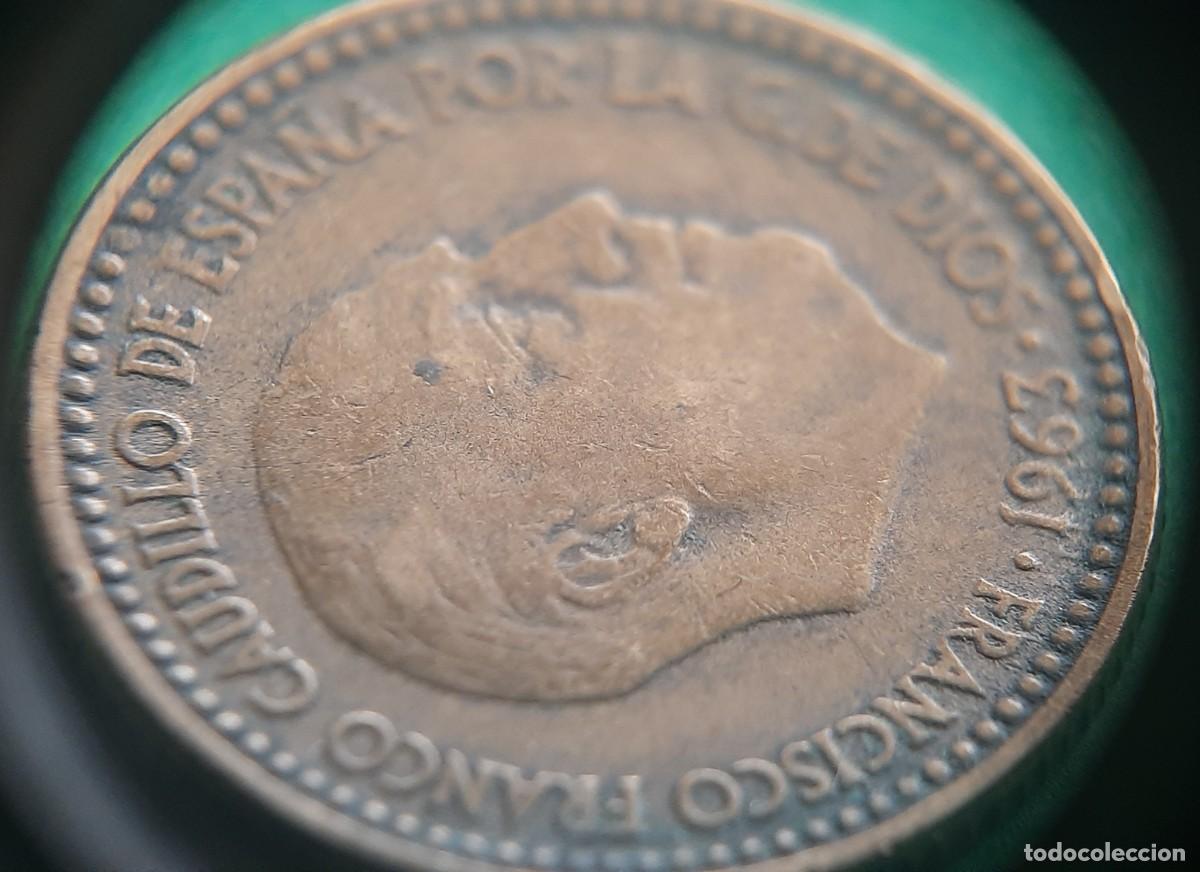 Monedas con errores: (ERROR-ESPA&Ntilde;A)(1963*65) 1 PESETA CON ERROR. REPINTE EN ANVERSO - Foto 22
