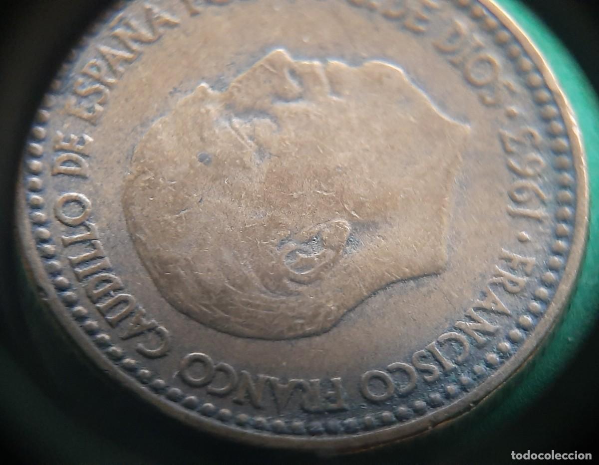 Monedas con errores: (ERROR-ESPA&Ntilde;A)(1963*65) 1 PESETA CON ERROR. REPINTE EN ANVERSO - Foto 23