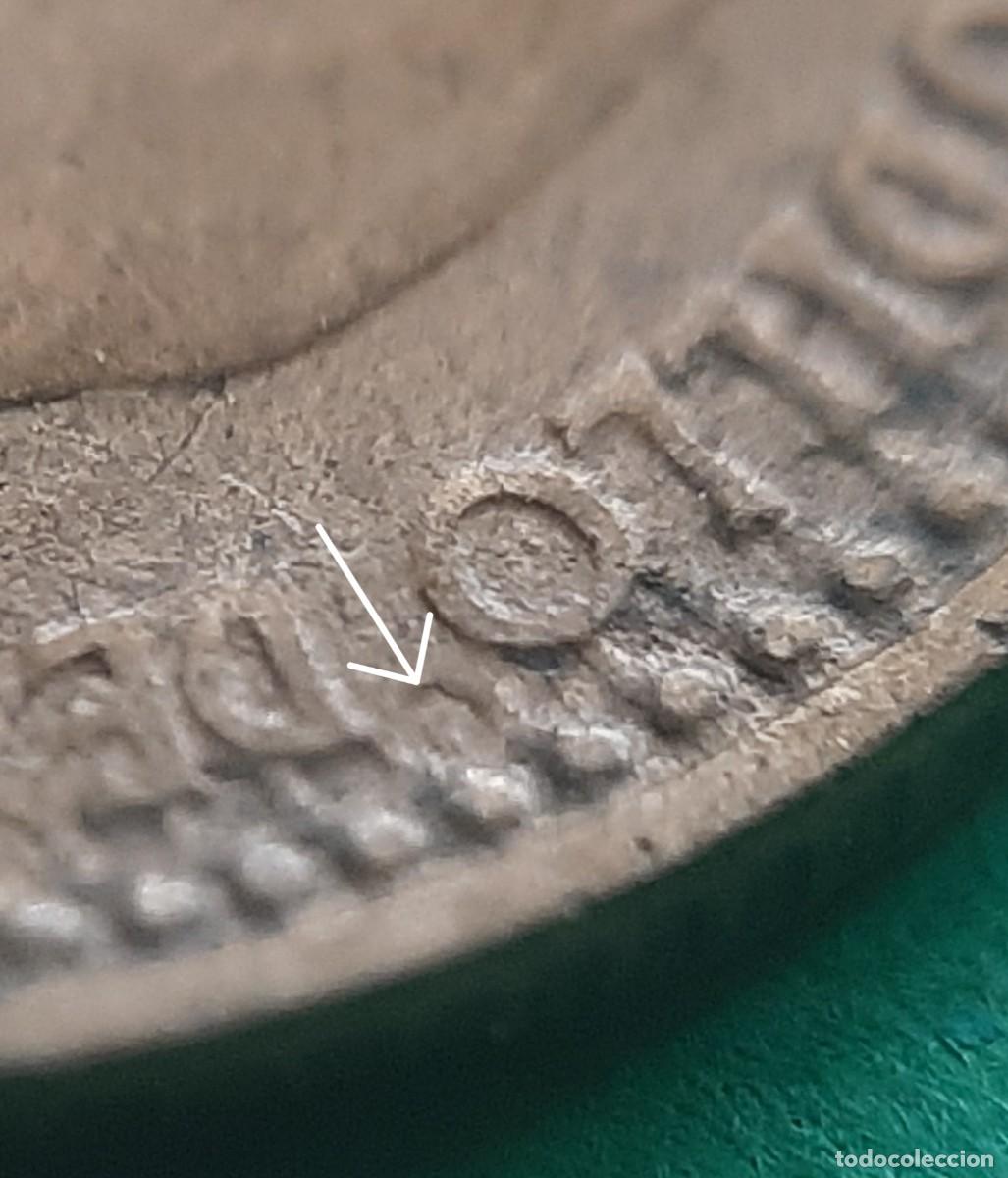 Monedas con errores: (ERROR-ESPA&Ntilde;A)(1963*65) 1 PESETA CON ERROR. REPINTE EN ANVERSO Y REVERSO - Foto 3