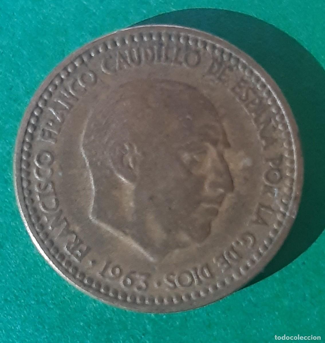 Monedas con errores: (ERROR-ESPA&Ntilde;A)(1963*65) 1 PESETA CON ERROR. REPINTE EN ANVERSO Y REVERSO - Foto 8