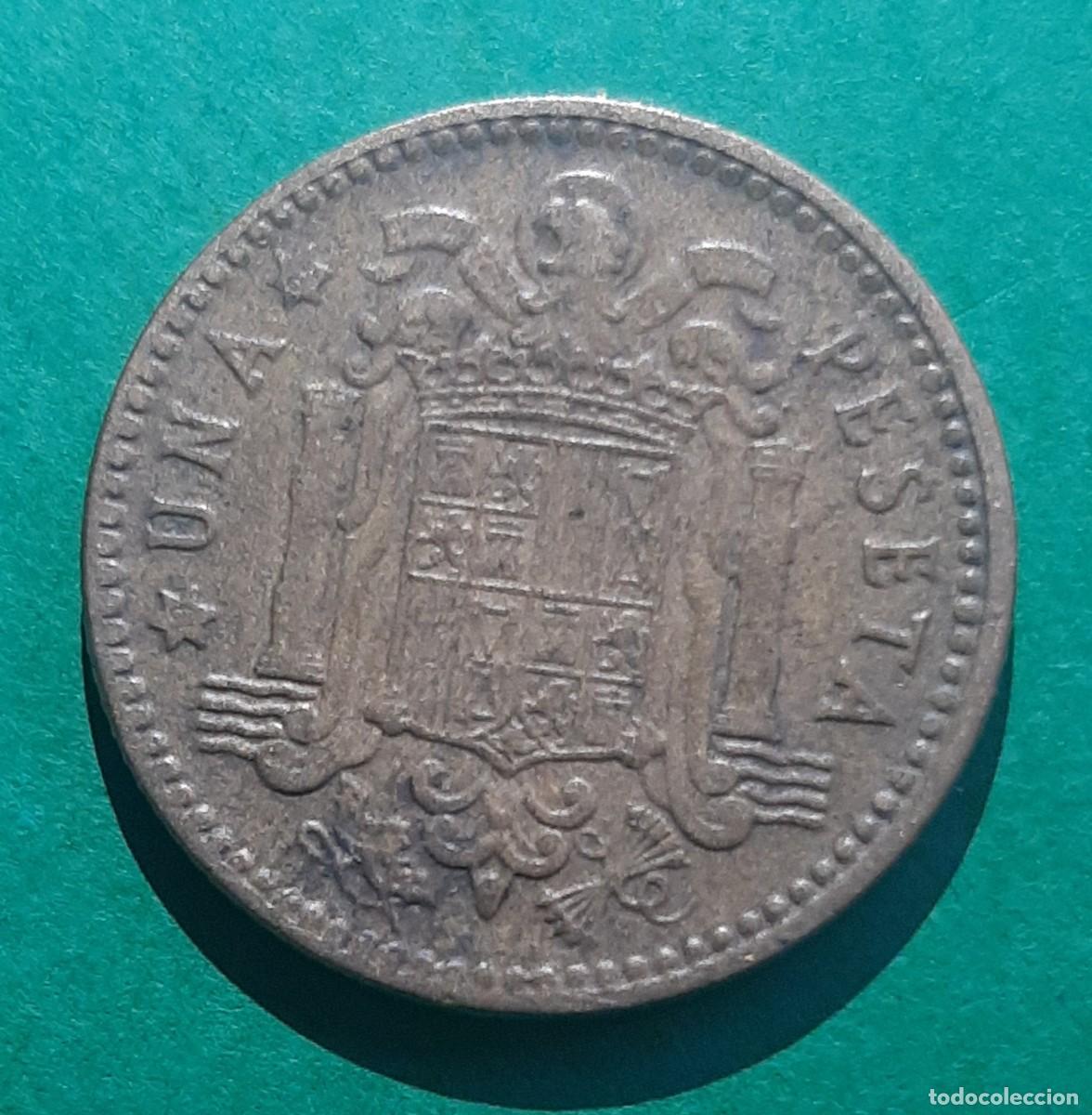Monedas con errores: (ERROR-ESPA&Ntilde;A)(1963*65) 1 PESETA CON ERROR. REPINTE EN ANVERSO Y REVERSO - Foto 9