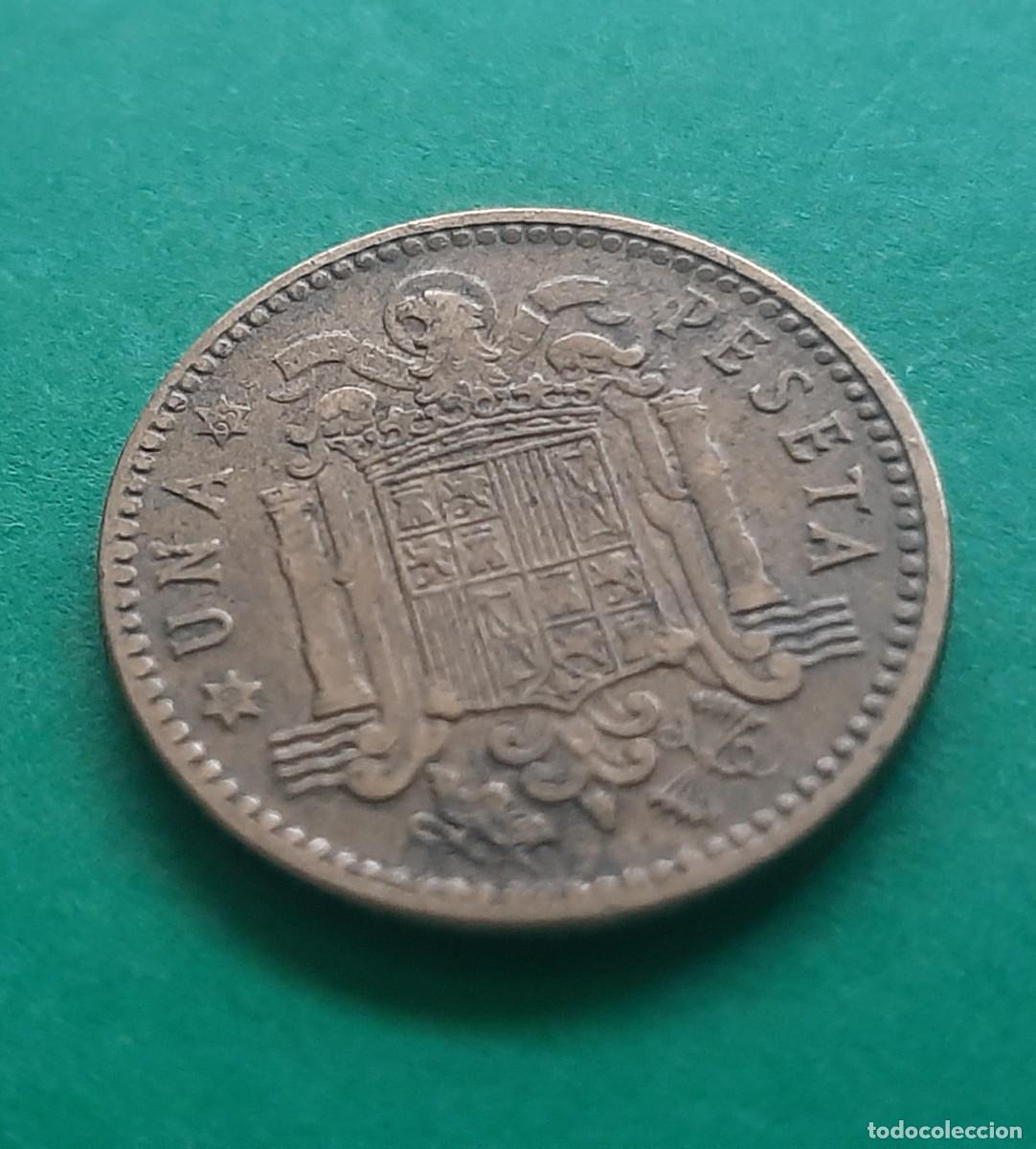 Monedas con errores: (ERROR-ESPA&Ntilde;A)(1963*65) 1 PESETA CON ERROR. REPINTE EN ANVERSO Y REVERSO - Foto 11