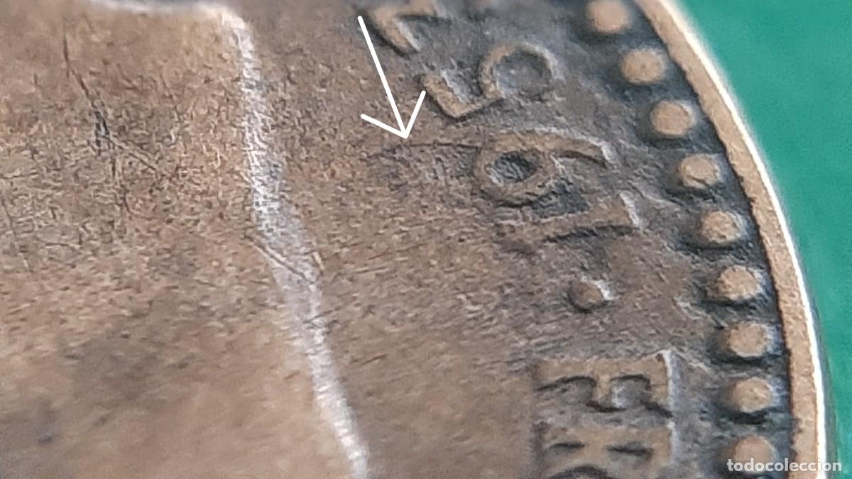Monedas con errores: (ERROR-ESPA&Ntilde;A)(1953*63) 1 PESETA CON ERROR. REPINTE EN ANVERSO Y REVERSO - Foto 5