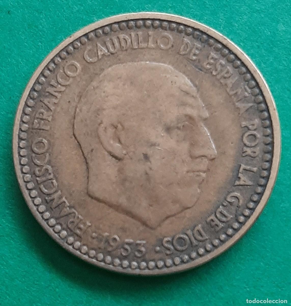 Monedas con errores: (ERROR-ESPA&Ntilde;A)(1953*63) 1 PESETA CON ERROR. REPINTE EN ANVERSO Y REVERSO - Foto 10