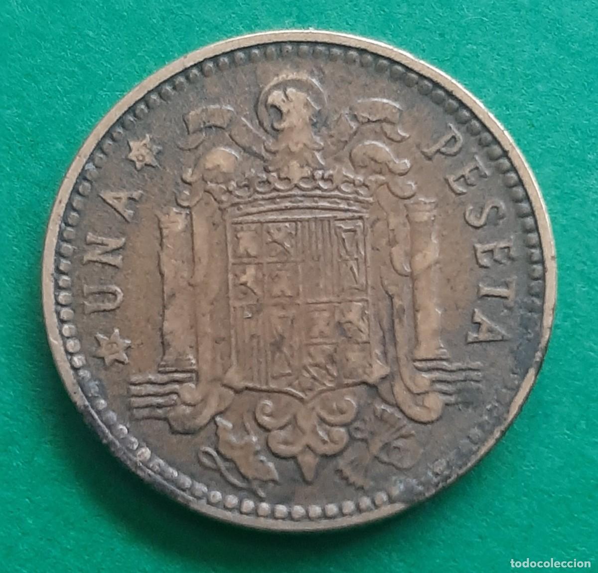 Monedas con errores: (ERROR-ESPA&Ntilde;A)(1953*63) 1 PESETA CON ERROR. REPINTE EN ANVERSO Y REVERSO - Foto 11