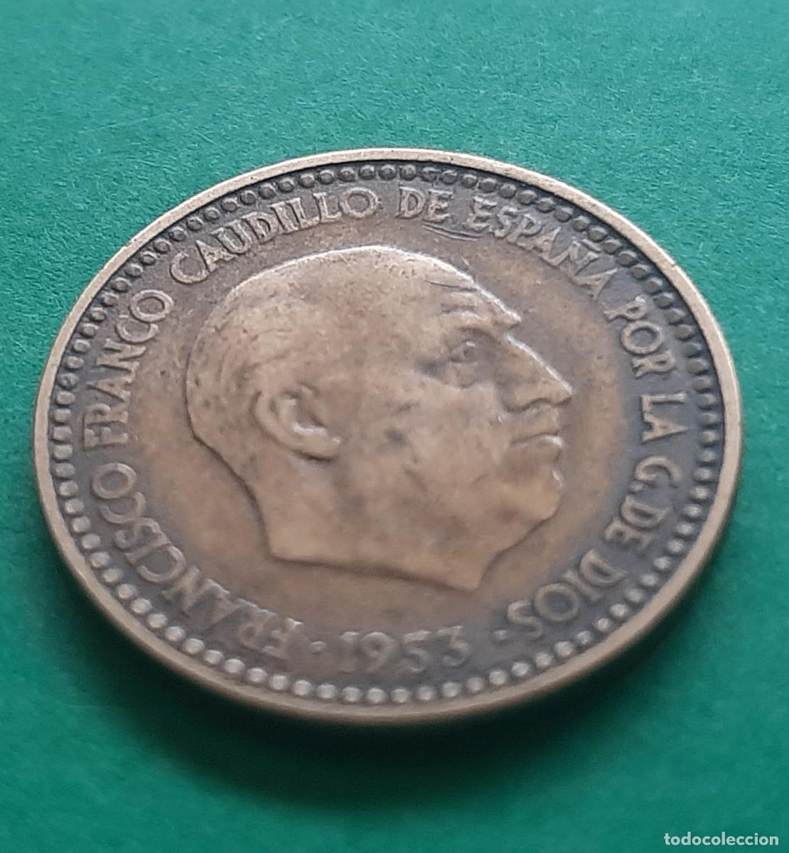 Monedas con errores: (ERROR-ESPA&Ntilde;A)(1953*63) 1 PESETA CON ERROR. REPINTE EN ANVERSO Y REVERSO - Foto 12