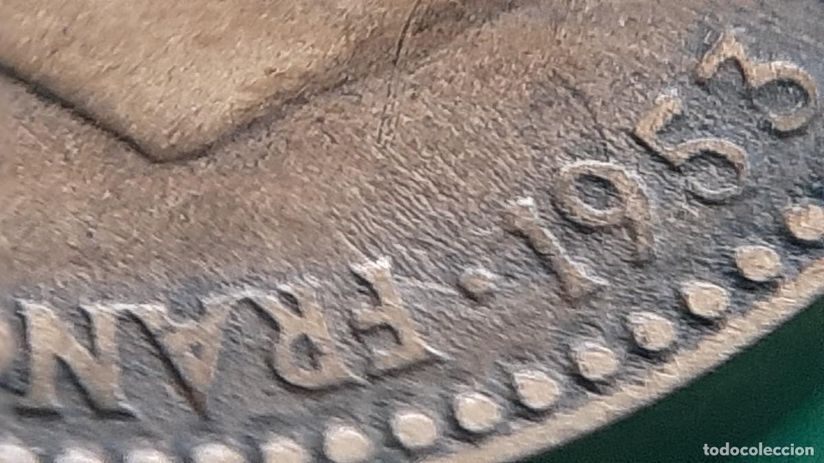 Monedas con errores: (ERROR-ESPA&Ntilde;A)(1953*63) 1 PESETA CON ERROR. REPINTE EN ANVERSO Y REVERSO - Foto 14