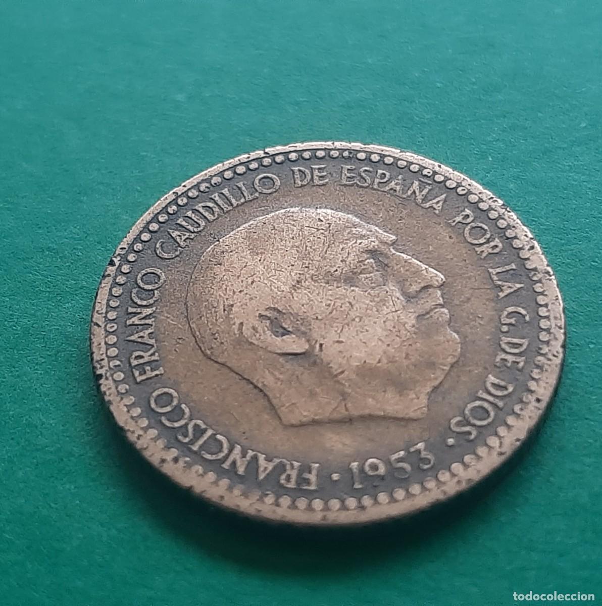 Monedas con errores: (ERROR-ESPA&Ntilde;A)(1953*56) 1 PESETA CON ERROR. ROTURA DE CU&Ntilde;O - Foto 10