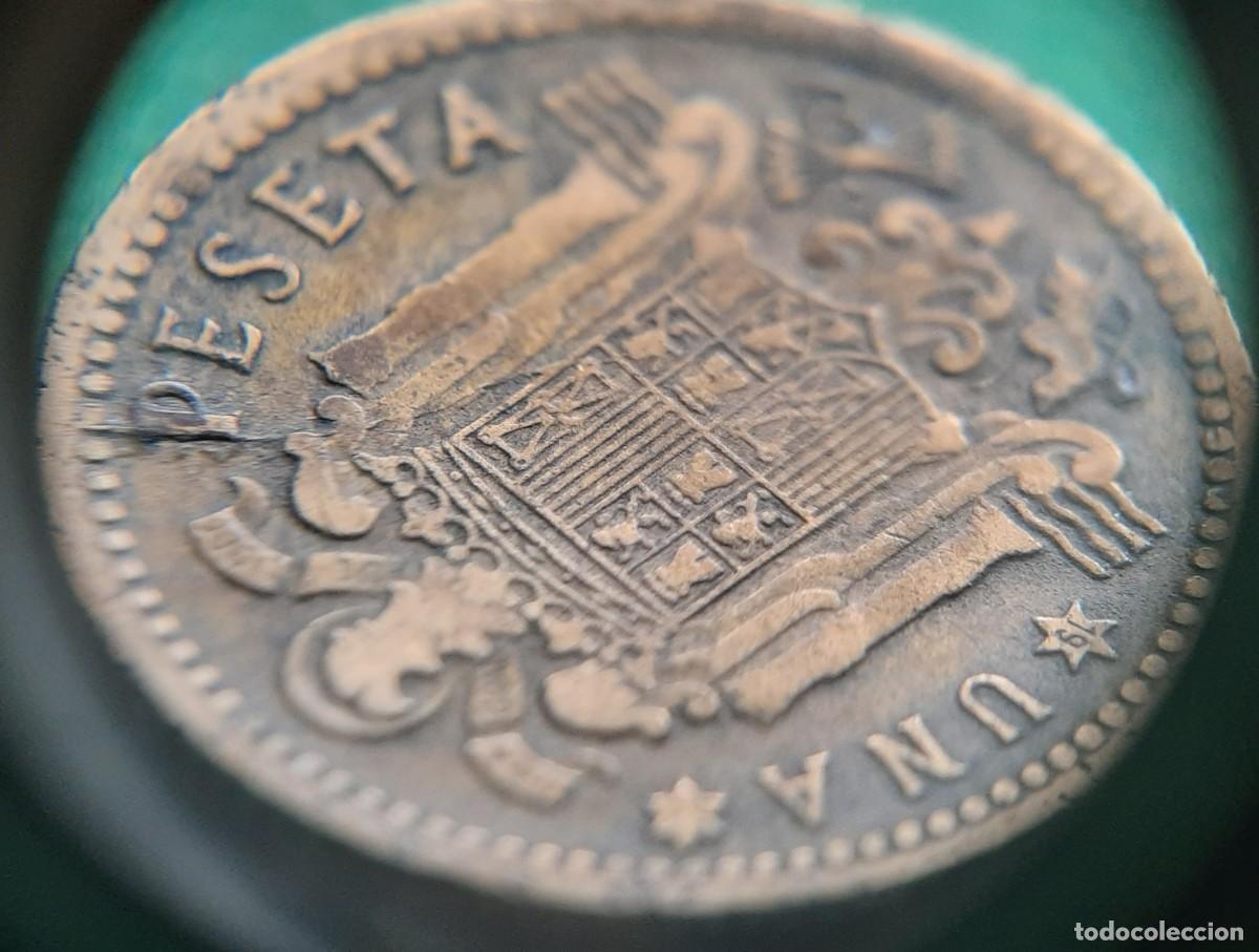 Monedas con errores: (ERROR-ESPA&Ntilde;A)(1953*56) 1 PESETA CON ERROR. ROTURA DE CU&Ntilde;O - Foto 12